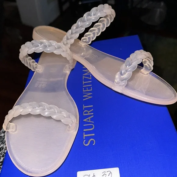 Stuart Weitzman Women's Braida Sawyer Jelly Sandals - Picture 8 of 8
